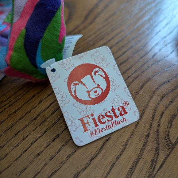 Fiesta plush psychedelic 6.5 inch sloth. The Name is Vernon. - Picture 7 of 7